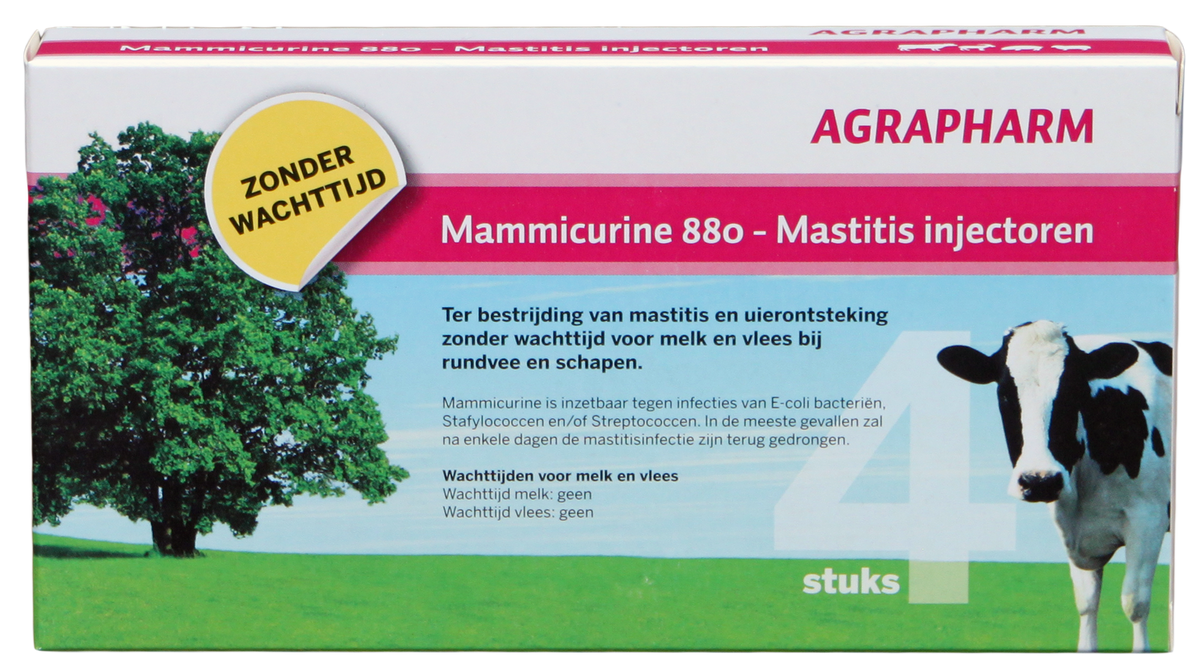 Mammicurine 880 Mastitis Injectoren REG NL H VRIJ 4 st