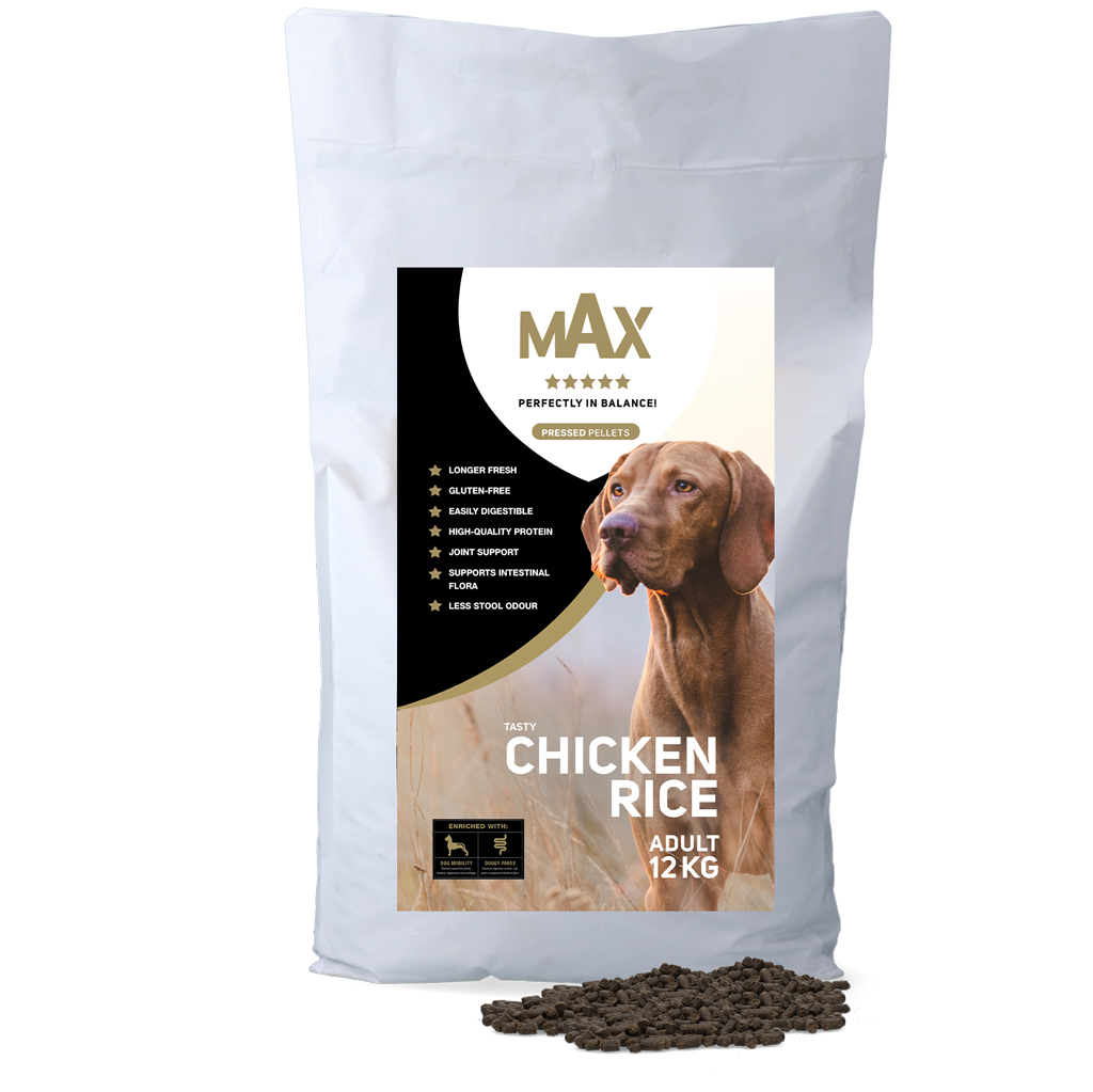 Max Adult Geperste Brokken Kip & Rijst