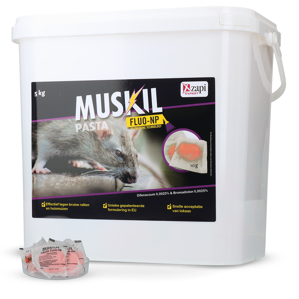Muskil Pasta FLUO-NP Rat&Muis 5 kg