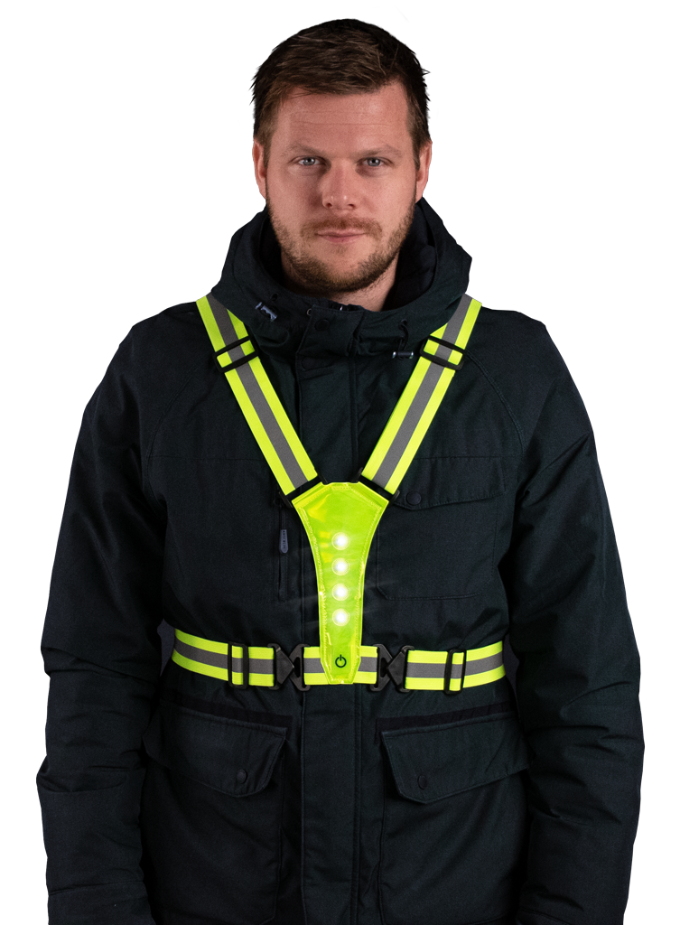 Nightwalk Human Safety Harness Gelb