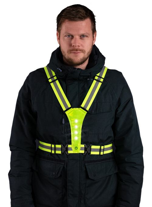Nightwalk Human Safety Harness Gelb