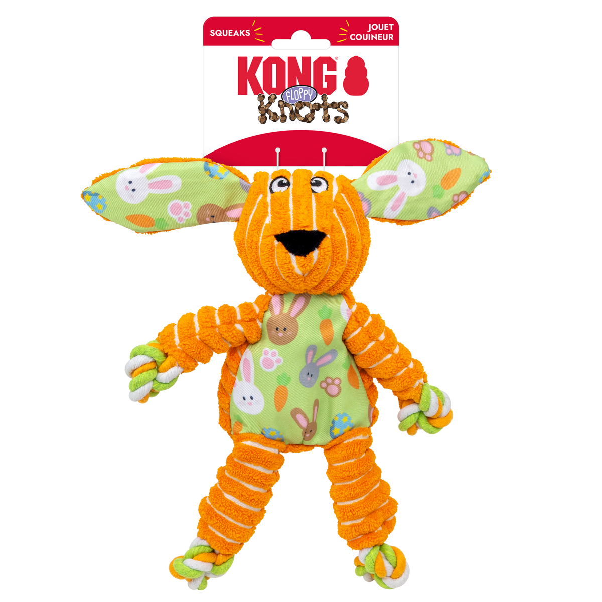 KONG Floppy Knots Orange Hase