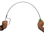Instappaal 110 cm rond veerstalen + krul Wit