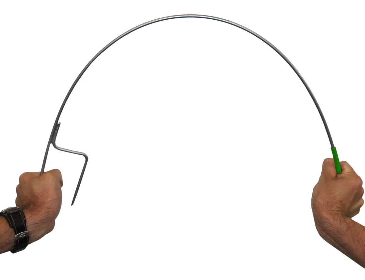 Instappaal 110 cm rond veerstalen + krul Wit