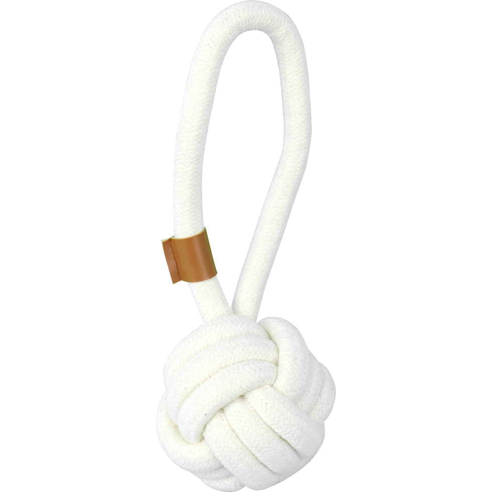 Pawise Premium cotton toy Ball with Handle Standaard
