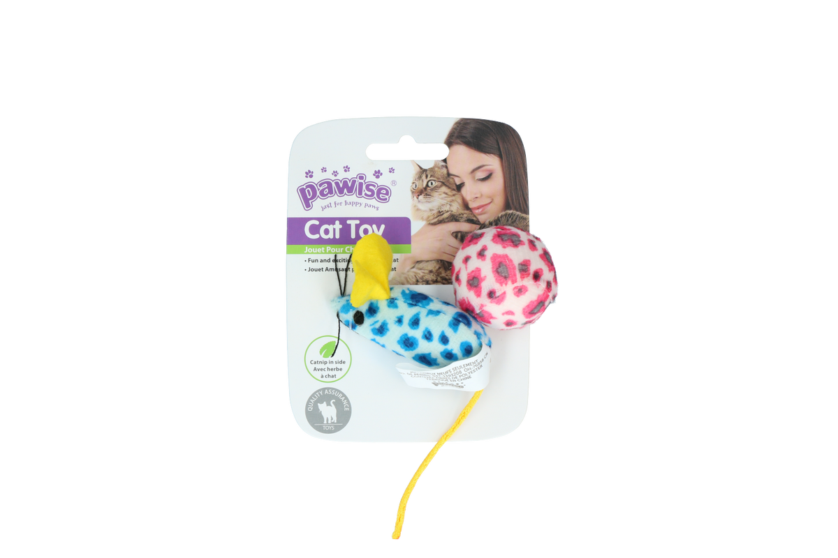 Pawise Cat Toy - Mice & Ball