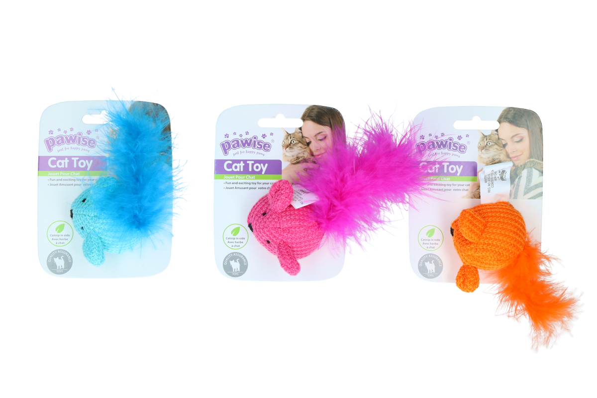 Pawise Cat Toy Wool Mouse