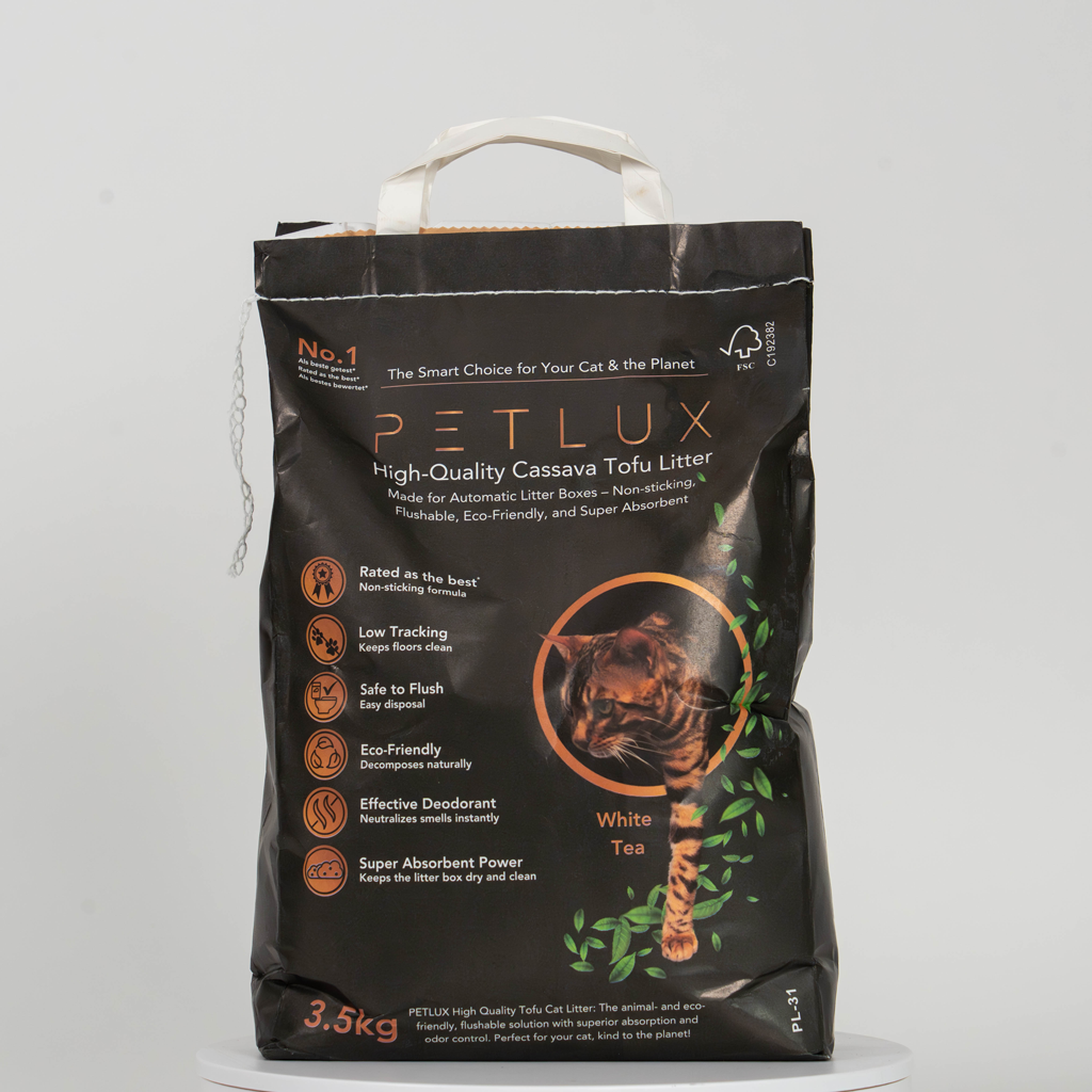 PETLUX Cassava Tofu Katzenstreu 3,5 kg
