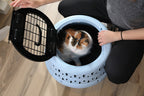 Petmate Get-A-Round Kennel For Cats Blue
