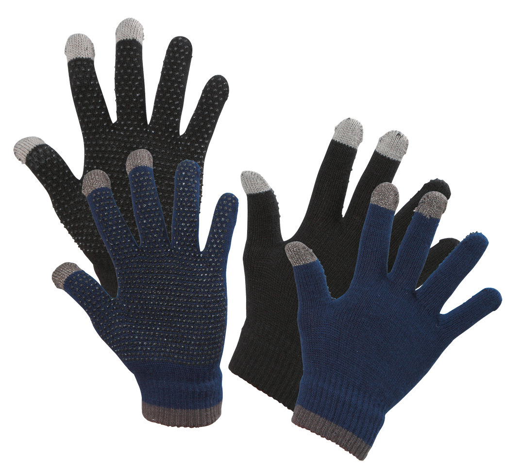 Rijhandschoen Magic Touch zwart 1size4all