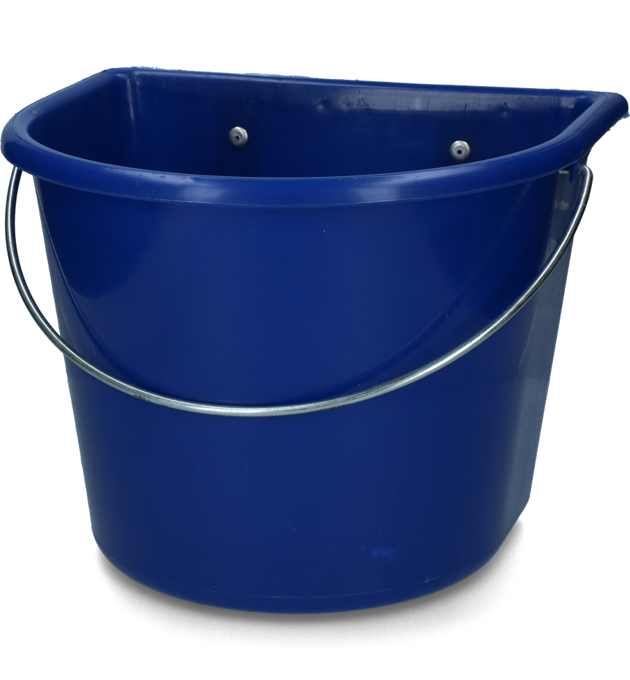 vPlast Voerbak met haken & hengsel 15 l