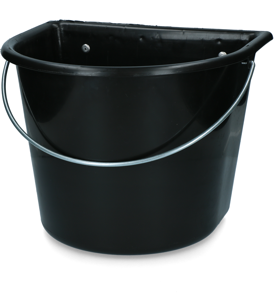 vPlast Voerbak met haken & hengsel 15 l