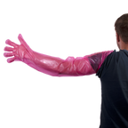 Wegwerphandschoenen Vet Roze