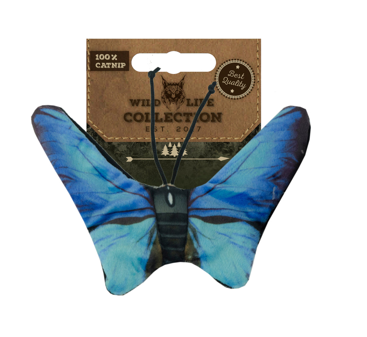 Wild Life Cat Blauer Schmetterling