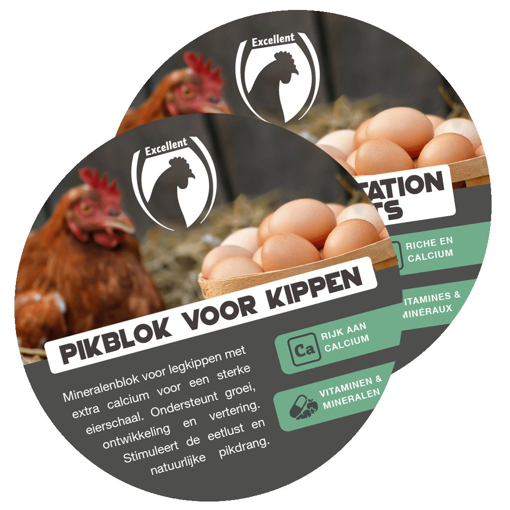 🎁 Wobbler Excellent Legkippen Blok NL/FR (100% off)