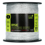 ZoneGuard 6 mm Basic afrasteringskoord wit 200 m