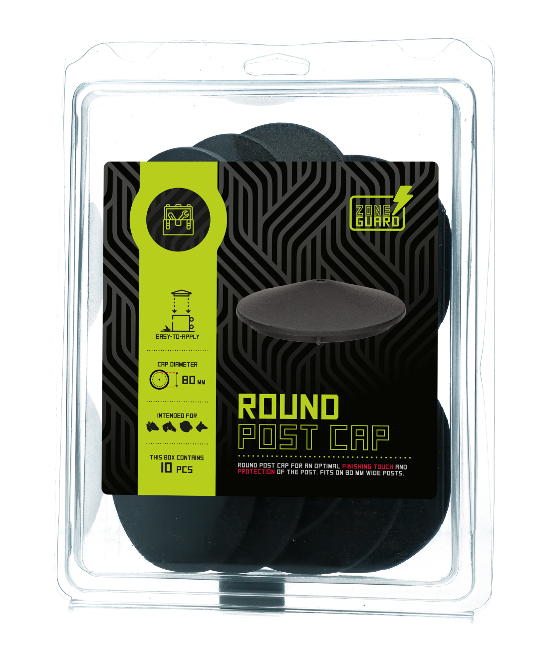 ZoneGuard Pfostenkappe Rund